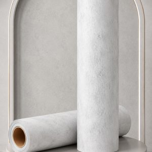 برچسب دیواری و کابینت طرح سیمانی