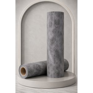 برچسب دیواری و کابینت طرح سیمانی