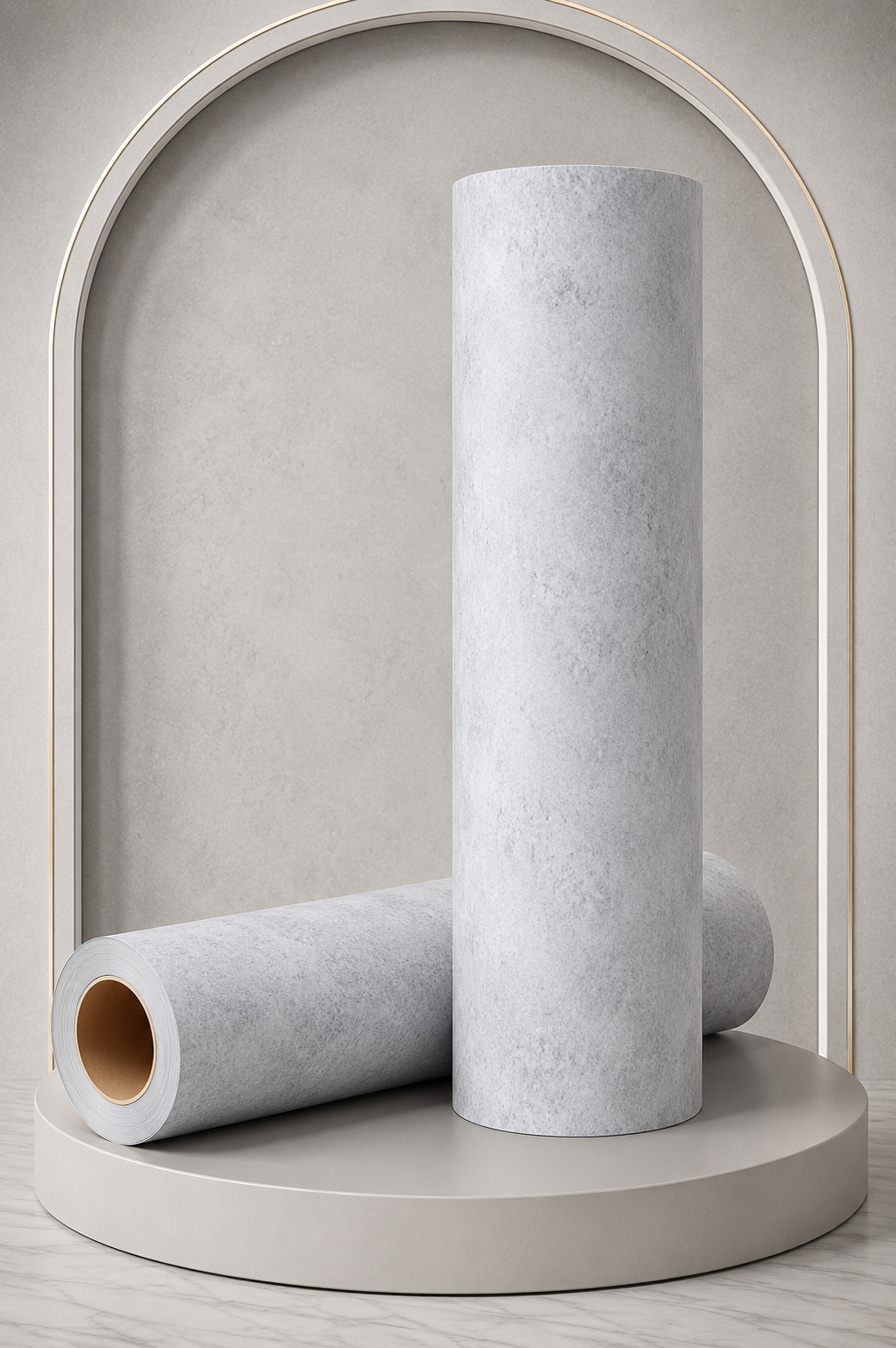 برچسب دیواری و کابینت طرح سیمانی